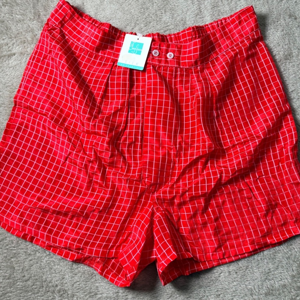 Mary Green San Francisco Silk Blend Boxer Shorts Small Deadstock Luxury y2K